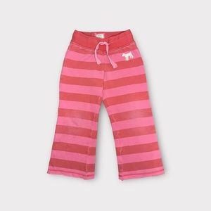 Mini Boden Pink Stripe Sweatpants